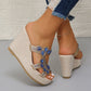 ✨Hot Sale 49% Off🌸Women's Luxury Rhinestone Non-slip Wedge Sandals