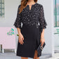 🎁Hot sale🔥Women's 3/4 Sleeve Chiffon Blouse – Elegant Business Casual Top