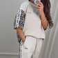 🔥Big price reduction🌺Leopard Print Patchwork Sweatshirt