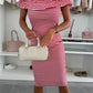 👗Women's Elegant Off-Shoulder Ruffle Slimming Dress - Perfect Your Curves✨