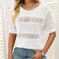 🎉This Week's Special Sale - 50% OFF✨Women's Round Neck Hollow Knit Crochet Short Sleeve Sweater