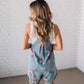 🌸2025 New Fashion Vintage Floral Printed Denim Jumpsuit
