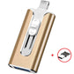 🎉LIMITED SALE 50% OFF!!🎉3 in 1 Flash Drive, Portable High Speed USB 3.0 Memory Storage, OTG Flash Pen Drive with Free Type-C Adapter for Android Phones/PC and More Devices⚡