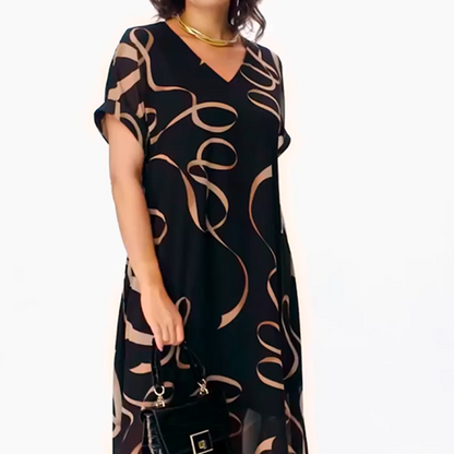 🎉🛍️Hot Promotion 55% OFF 👗Flowy V-Neck Midi Dress