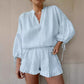 💖HOT SALE 50% OFF💖Women's Breathable Elegant Loose-Fit Puff Sleeve 2-Piece Set