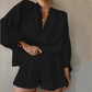 💖HOT SALE 50% OFF💖Women's Breathable Elegant Loose-Fit Puff Sleeve 2-Piece Set