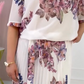 ⏳Time-limited Special⌛Women's Floral Print Round Neck Pleated Dress