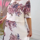 ⏳Time-limited Special⌛Women's Floral Print Round Neck Pleated Dress