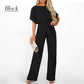 🔥ONLY TODAY 50%OFF✨👖Women’s High Waist Hidden Back Opening Wide Leg Jumpsuit