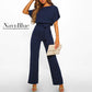 🔥ONLY TODAY 50%OFF✨👖Women’s High Waist Hidden Back Opening Wide Leg Jumpsuit