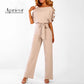 🔥ONLY TODAY 50%OFF✨👖Women’s High Waist Hidden Back Opening Wide Leg Jumpsuit