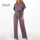 🔥ONLY TODAY 50%OFF✨👖Women’s High Waist Hidden Back Opening Wide Leg Jumpsuit