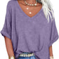 Women's Casual Loose V - Neck Top | Relaxed & Chic Style