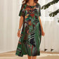 🎉Last Day Promotion 50% OFF💃Elegant Mulberry Silk Tropical Breeze Dress