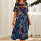 🎉Last Day Promotion 50% OFF💃Elegant Mulberry Silk Tropical Breeze Dress