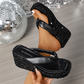 🌺2025 New Arrive - 50% OFF🌺Women's Thick-Soled Sequined Flip-Flops