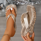 🌺2025 New Arrive - 50% OFF🌺Women's Thick-Soled Sequined Flip-Flops