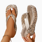 🌺2025 New Arrive - 50% OFF🌺Women's Thick-Soled Sequined Flip-Flops