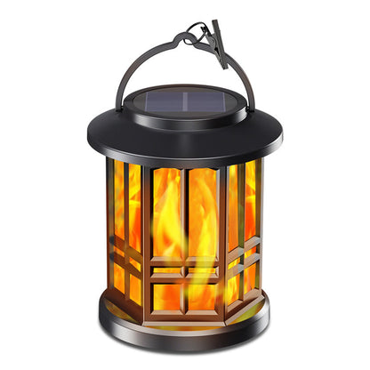 🏆Flash Sale⚡ 50K+ SOLD! Almost Gone-💥✨🔥 Upgraded Flickering Flame Solar Lantern Outdoor Waterproof Light