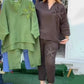 🌸Summer Hot Sale 50%OFF🌸Women's loose breathable cotton-linen two-piece set — top & pants