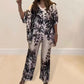 🔥2025 NEW SALES - 50% OFF🔥Women's Casual Botanical Print 2-Piece Set