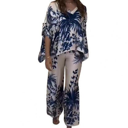 🔥2025 NEW SALES - 50% OFF🔥Women's Casual Botanical Print 2-Piece Set