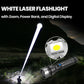 🔥Last Day 49% OFF🔥White Laser Flashlight with Zoom, Power Bank, and Digital Display