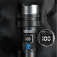 🔥Last Day 49% OFF🔥White Laser Flashlight with Zoom, Power Bank, and Digital Display