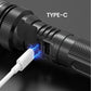 🔥Last Day 49% OFF🔥White Laser Flashlight with Zoom, Power Bank, and Digital Display