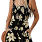 ⏰Hot Sale 49% Off💃Women's Summer Square Neck Sleeveless Loose Casual Short Smocked Romper