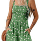 ⏰Hot Sale 49% Off💃Women's Summer Square Neck Sleeveless Loose Casual Short Smocked Romper
