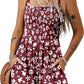 ⏰Hot Sale 49% Off💃Women's Summer Square Neck Sleeveless Loose Casual Short Smocked Romper