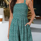 ⏰Hot Sale 49% Off💃Women's Summer Square Neck Sleeveless Loose Casual Short Smocked Romper