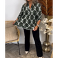 💥Last Day Special Sale 50% OFF💝👗Women's Geometric Print V-Neck Blouse