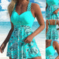 Strap Top & Fitted Swim Shorts Separable Swimsuit 
