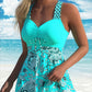 Strap Top & Fitted Swim Shorts Separable Swimsuit 