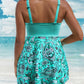 Strap Top & Fitted Swim Shorts Separable Swimsuit 