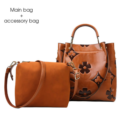 ⏳Limited time 60% discount💥Large-Capacity Vintage Embossed Bucket Bag