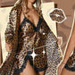 ⏳Limited time 50% discount💥Sexy Leopard Print Robe & Nightgown Set
