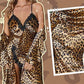 ⏳Limited time 50% discount💥Sexy Leopard Print Robe & Nightgown Set