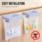 No-Drill Wall-Mounted Folding Trash Bag Holder